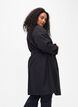 Trench-coat avec ceinture et fente, Black, Model image number 2