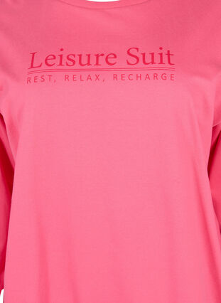 Sweat-shirt en coton avec impression de texte, Hot P. w. Lesuire S., Packshot image number 2