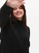 Blouse en viscose avec smock, Black, Model image number 2