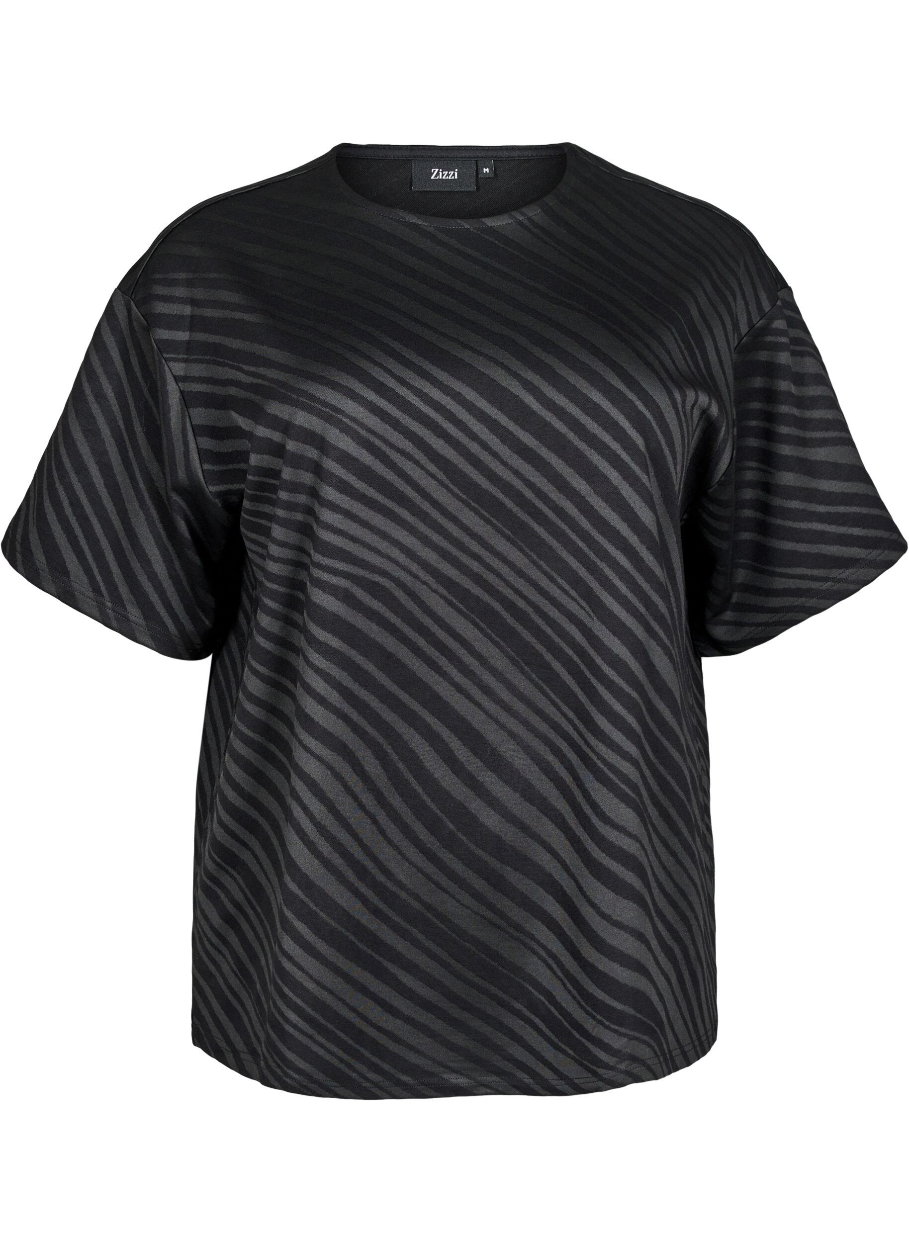 Oversized blouse met patroon