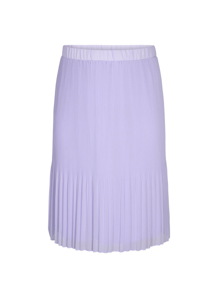 Jupe midi plissée, Lavender SOLID, Packshot image number 0