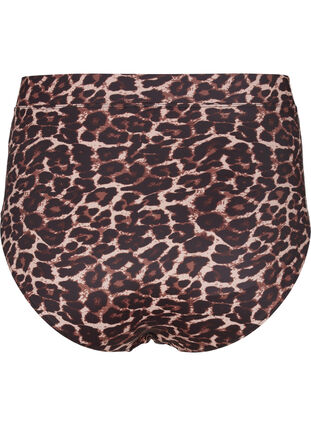 Bikinislip met print en hoge taille, Autentic Leopard, Packshot image number 1