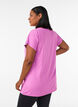 T-shirt long de sport, Rose, Model image number 2