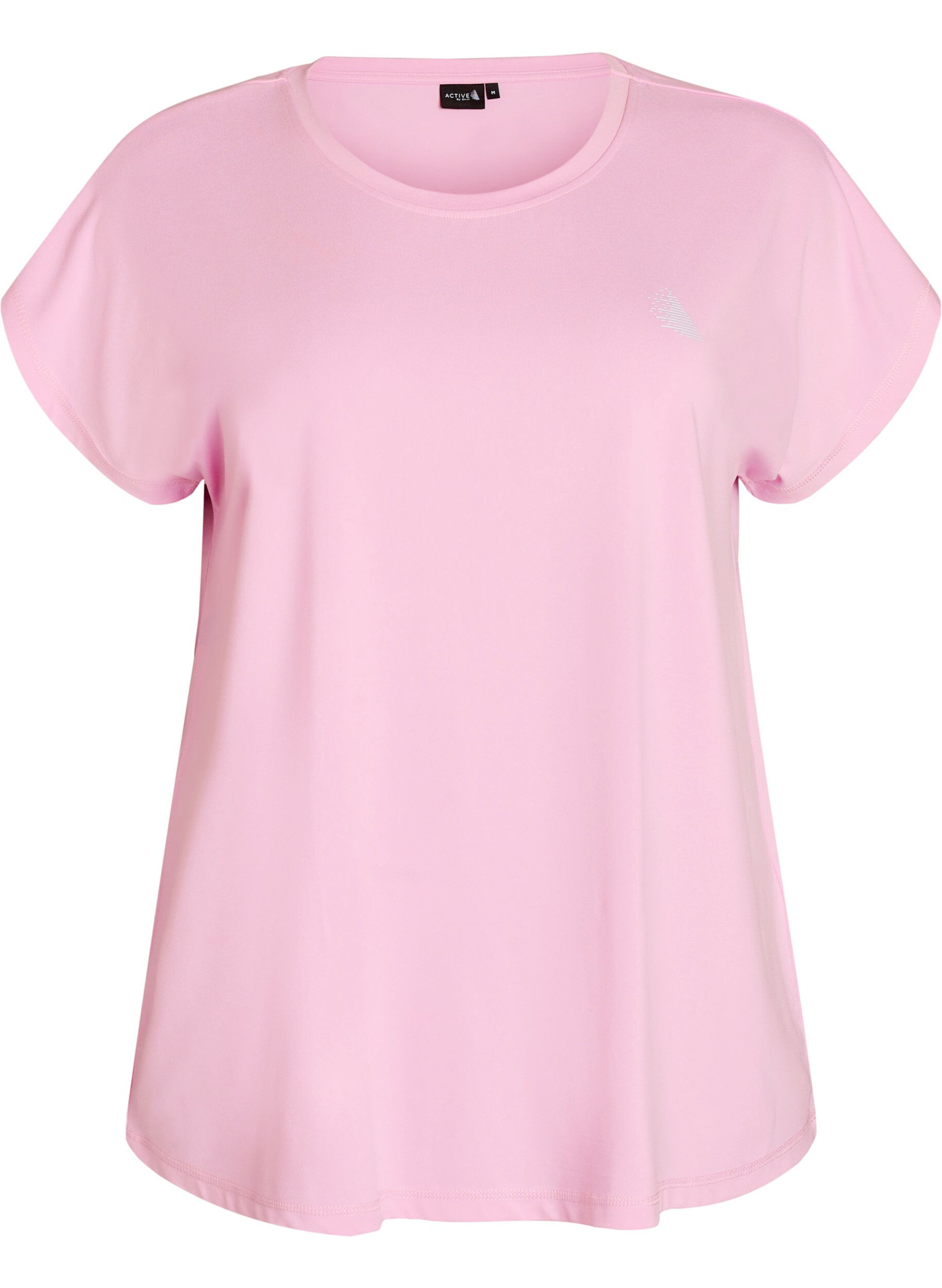 ZizziEffen gekleurd trainingsshirt, Roze, Packshot image number 0
