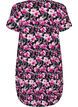 Robe en coton &agrave; manches courtes avec imprim&eacute;, Noir, Packshot image number 1