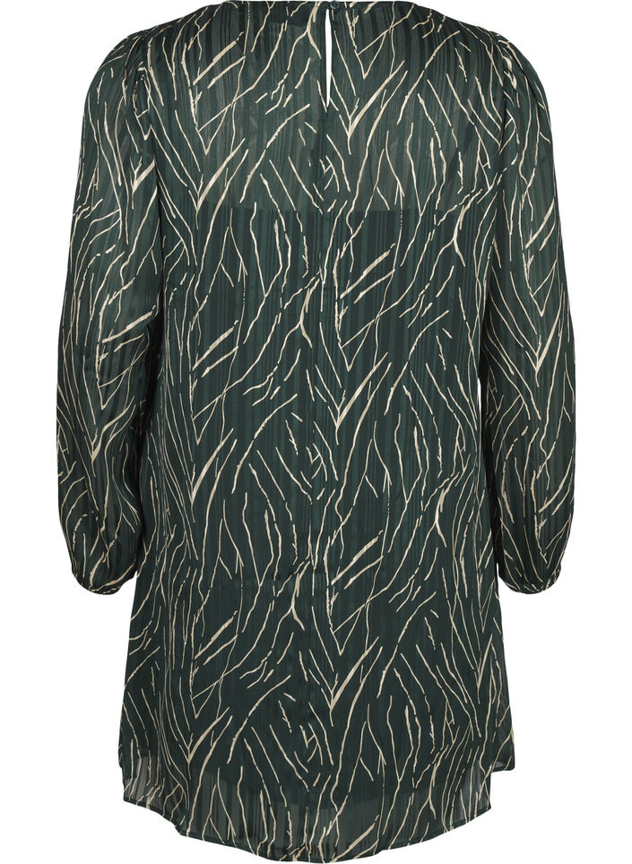 Korte jurk met print en een ronde hals, Scarab Safari AOP, Packshot image number 1