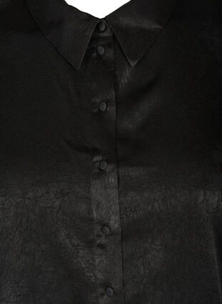 Chemise à manches longues bouffantes, Black, Packshot image number 2