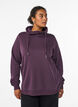 Sweat &agrave; col montant et poches, Violet, Model image number 0