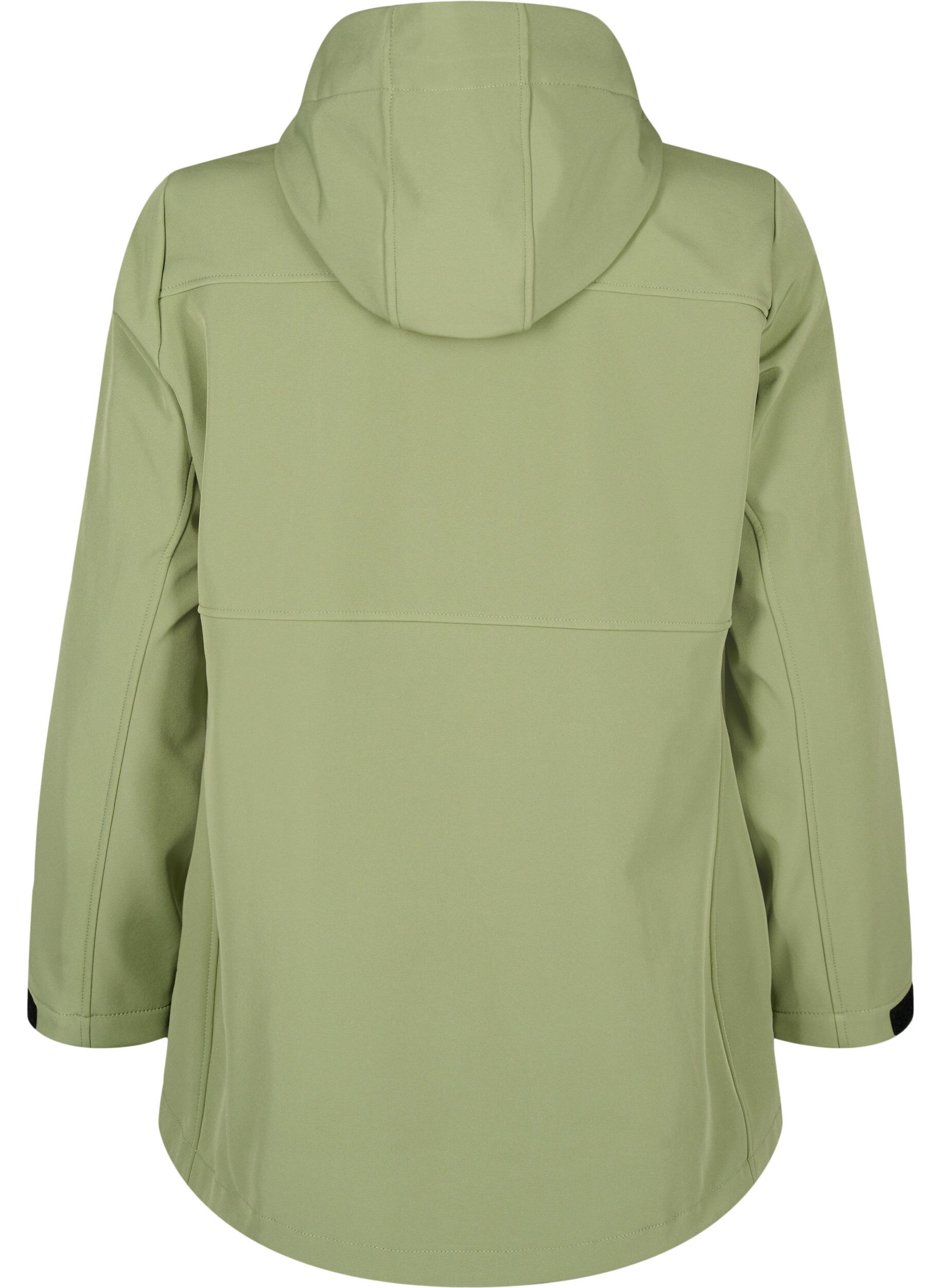 ZizziKorte softshell jas met zakken, Oil Green, Packshot image number 1
