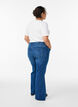 High-waist bootcut jeans, Blauw, Model image number 1