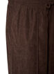 Pantalon en velours c&ocirc;tel&eacute; &agrave; coupe ample et taille haute, Marron, Packshot image number 2