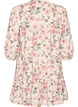 Tunique coupe &eacute;vas&eacute;e en viscose avec manches 3/4, Vanille, Packshot image number 1