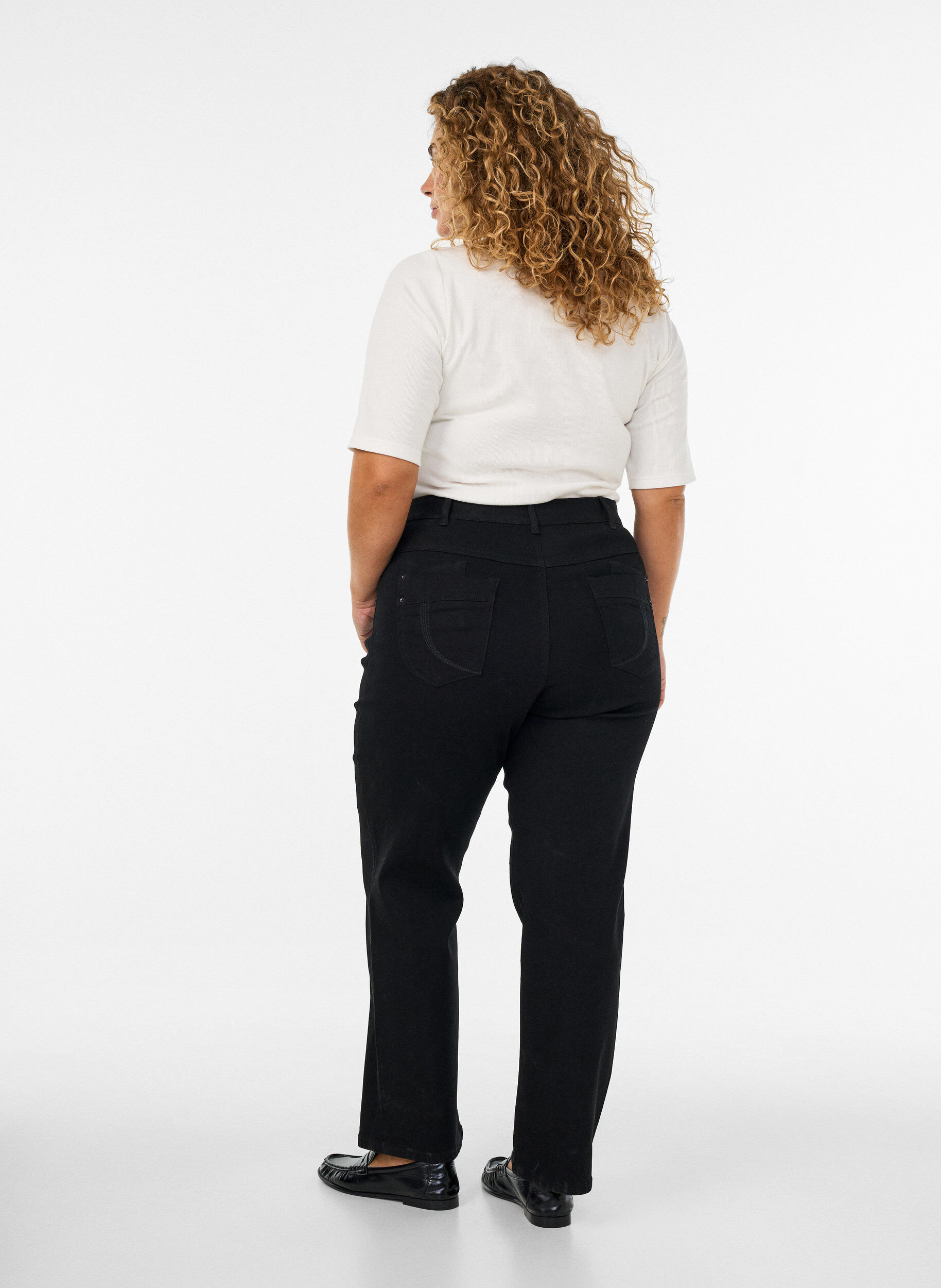 ZizziJean Gemma coupe classique &agrave; taille haute, Noir, Model image number 1