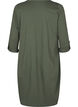 Robe ballon en coton avec poches, Vert, Packshot image number 1
