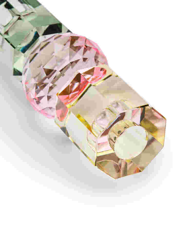 Kaarsenhouder van kristalglas, Butter/Olive Comb, Packshot image number 2