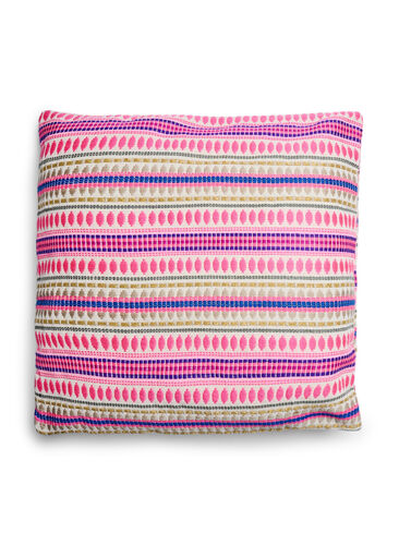 Kussenhoes met kleurrijk patroon, Light Pink, Packshot image number 0