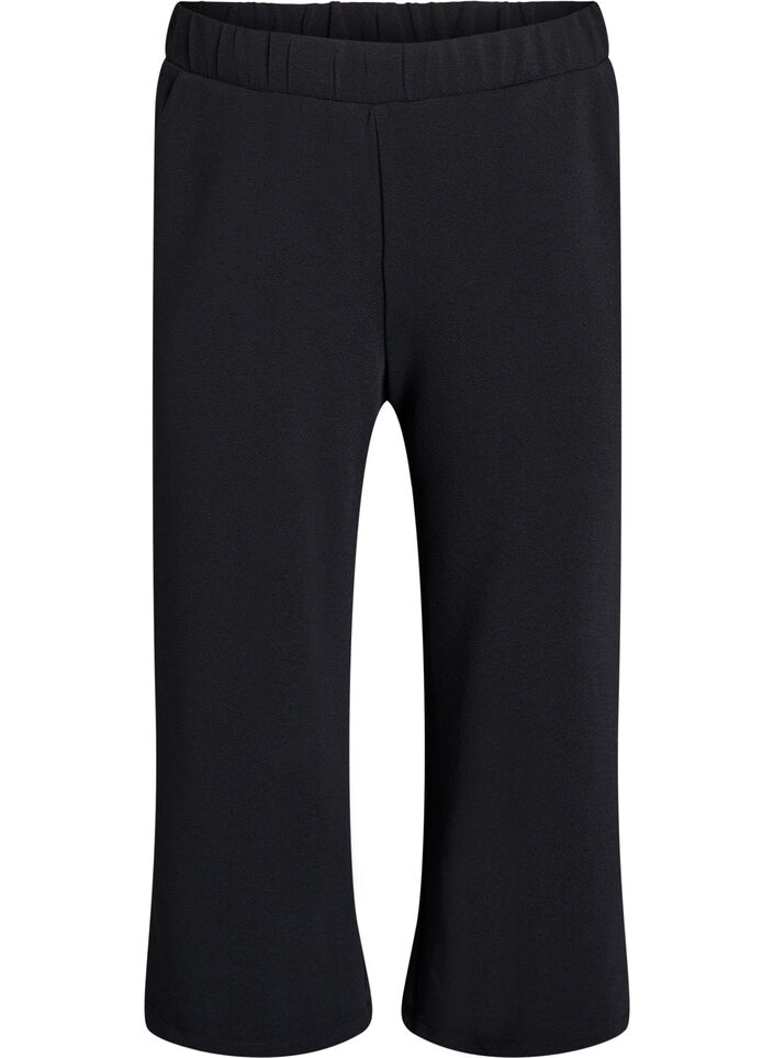 Pantalon ample avec longueur 7/8, Noir, Packshot image number 0