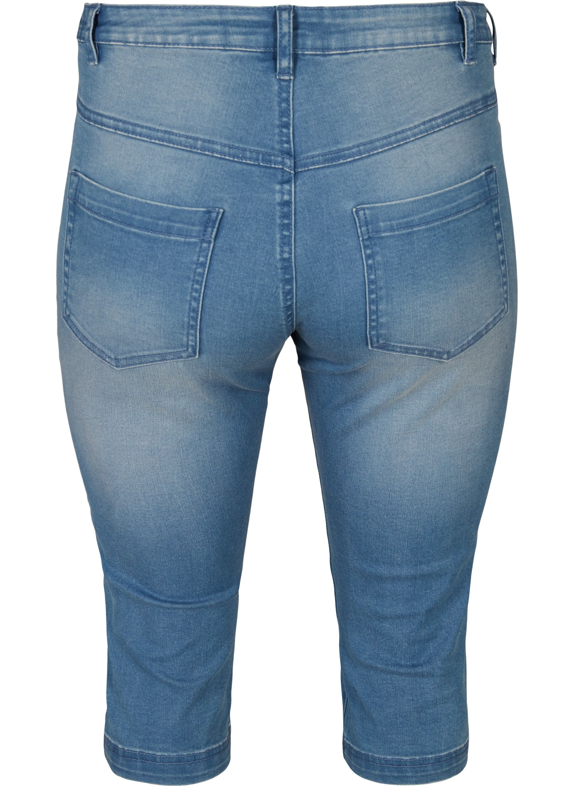 ZizziSlim fit Emily capri jeans, Blauw, Packshot image number 1