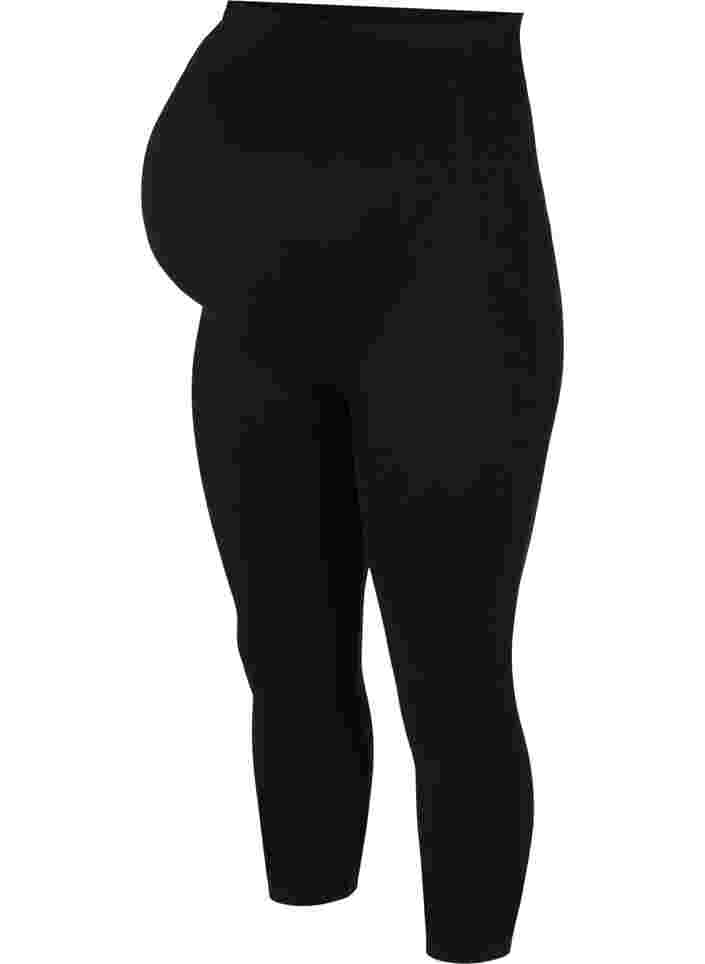 Legging de grossesse sans couture, Black, Packshot image number 0