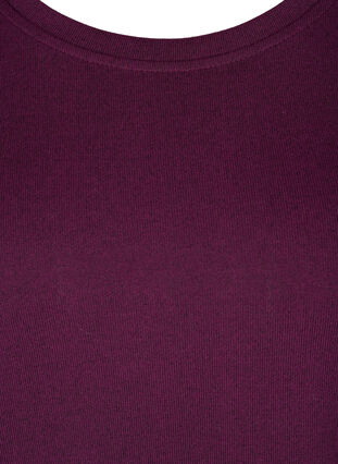 Blouse à manches longues et perles décoratives, Purple Melange, Packshot image number 2