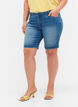 slim fit Emily shorts met normale taille, Blauw, Model image number 4