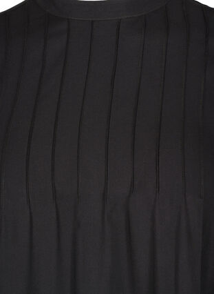 Viscose tuniek met 3/4 mouwen, Black, Packshot image number 2