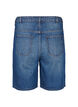 Strakke pasvorm denim shorts met strikriem, Blauw, Packshot image number 1