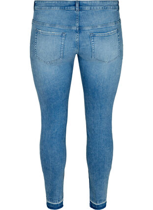 Slim fit Emily jeans met normale taillehoogte, Blue denim, Packshot image number 1