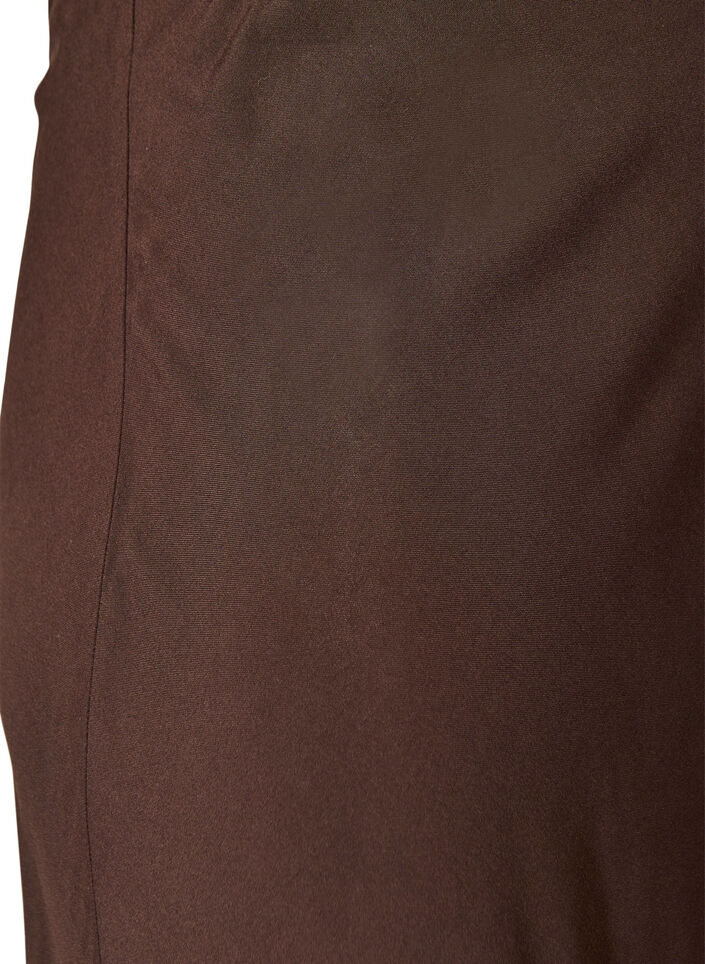 Viscose rok met een elastische taille, Bruin, Packshot image number 2