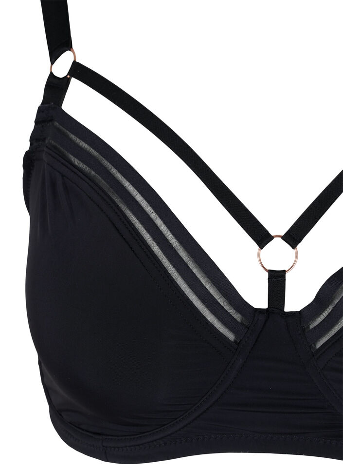 Soutien-gorge à armatures avec string, Black, Packshot image number 2