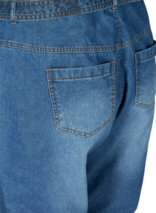 Jean taille haute avec ceinture, Blue denim, Packshot image number 3