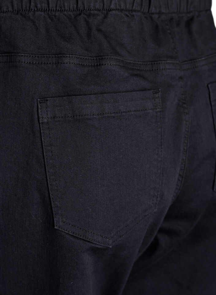 Pantalon de jogging en denim avec des poches, Noir, Packshot image number 3