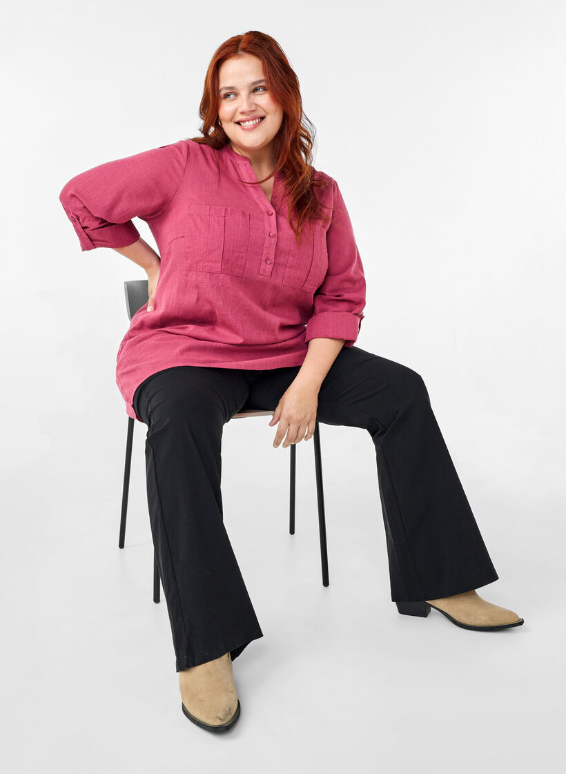 Katoenen tuniek met 3/4 mouwen, Malaga, Image image number 0