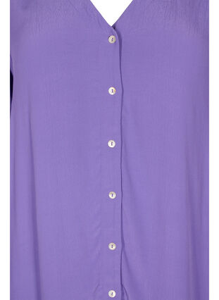 Robe chemise à manches courtes en viscose, Passion Flower, Packshot image number 2