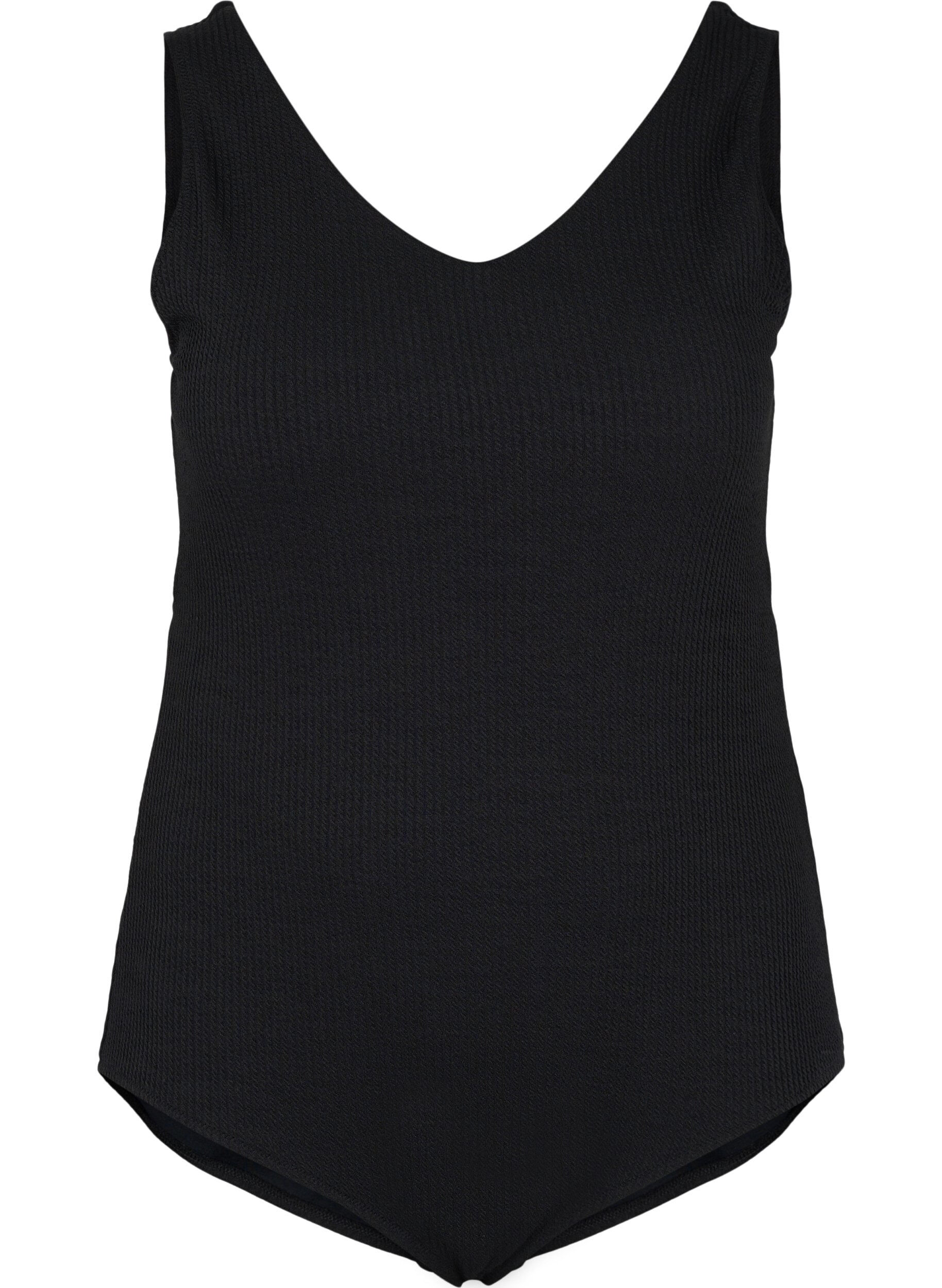 Zizzi Maillot de bain dos crois&eacute;, Black, Packshot image number 0