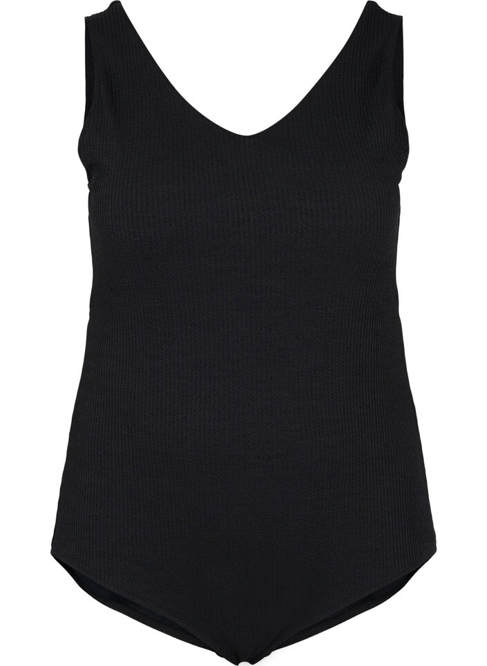 Maillot de bain dos croisé, Black, Packshot image number 0