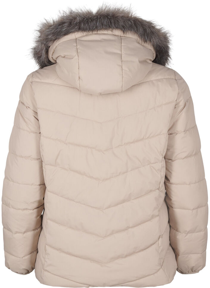 Veste courte &agrave; capuche, Beige, Packshot image number 1