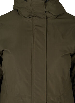Veste d'hiver imperméable avec capuche et poches, Forest Night, Packshot image number 2