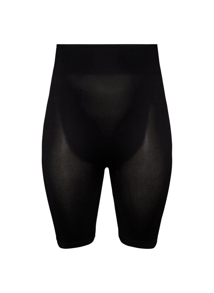 Naadloos fietsshortje, Zwart, Packshot image number 0