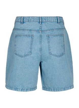 Shorts en jean taille haute, Light Blue Denim, Packshot image number 1