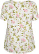 FLASH - Blouse à manches courtes et imprimée, Off White Flower, Packshot image number 1