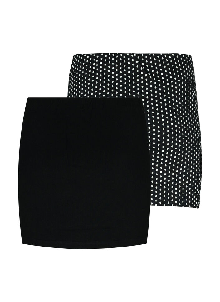 Extension de tops 2-pack, Black/Black Dot, Packshot image number 1