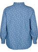 Chemise en jean florale avec une poche de poitrine, Light Blue w.Flowers, Packshot image number 1