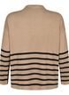 Blouse met een hoge hals en lange mouwen, Beige, Packshot image number 1
