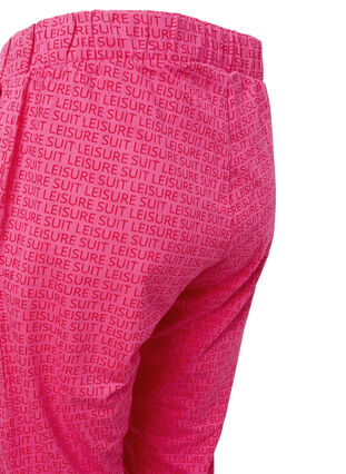 Pantalon de survêtement avec imprimé et poches, Hot Pink AOP, Packshot image number 3