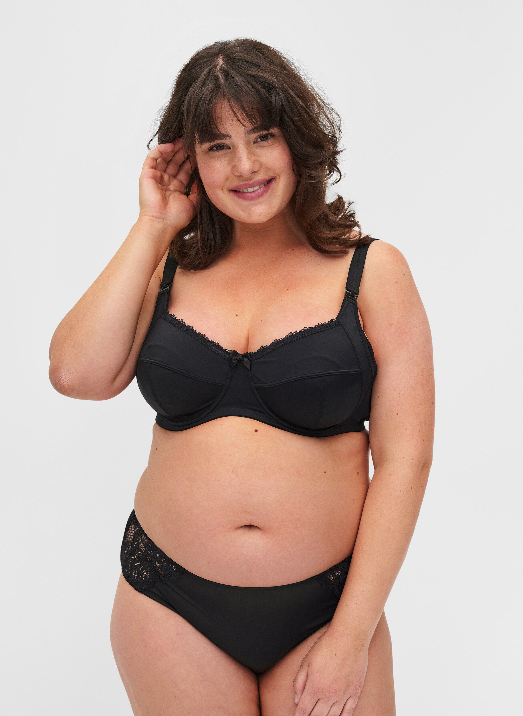 Zizzi Soutien-gorge d'allaitement Figa &agrave; armatures, Black, Model image number 3