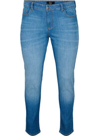 Emily jeans met reguliere taille en slanke pasvorm