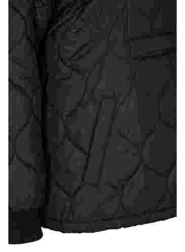 Anorak thermique matelassé à capuche, Black, Packshot image number 3