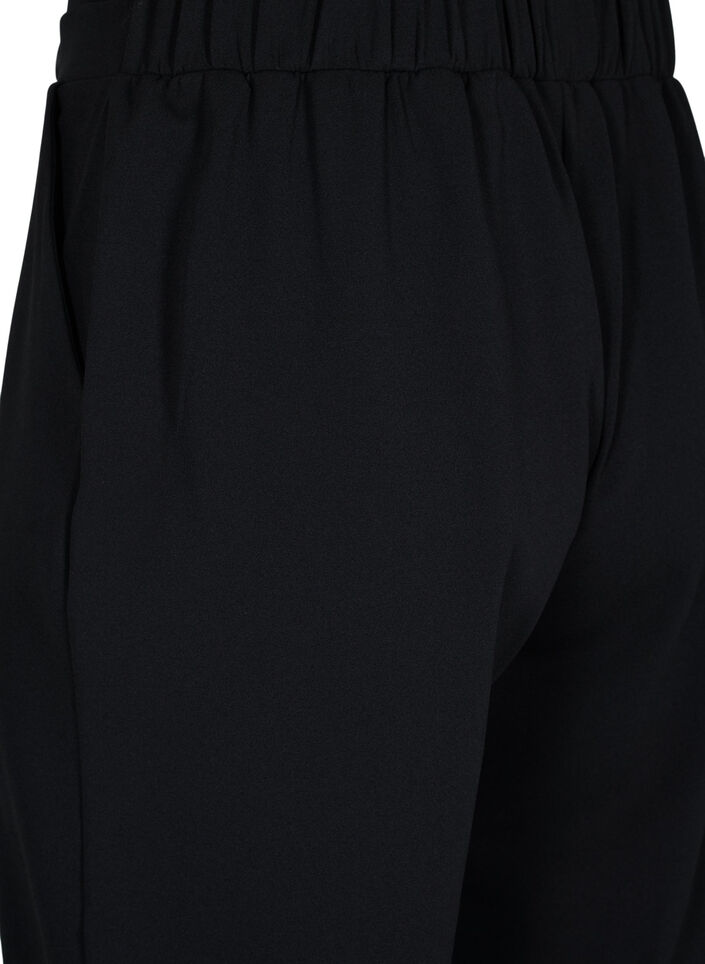 7/8 broek met losse pasvorm, Zwart, Packshot image number 3