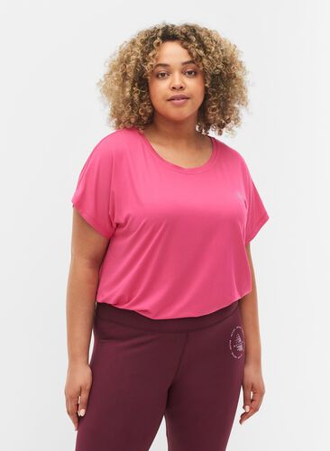 T-shirt basique, Fuchsia Purple, Model image number 0